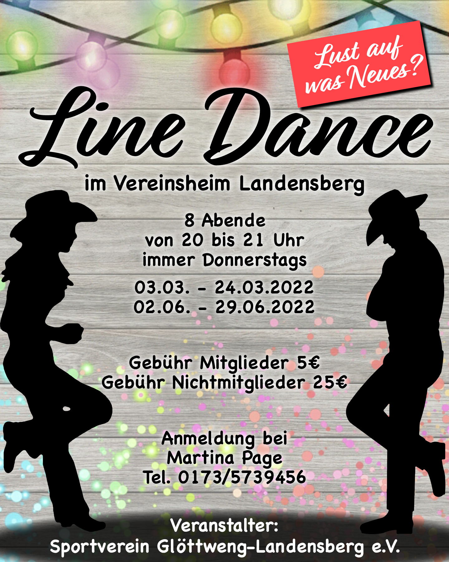 line-dance Plakat
